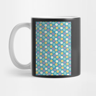 Sea urchins in turquoise, yellow , white and purple Mug